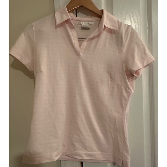 Nike Golf Dri-FIT Pink Polo Shirt Women's Short Sleeve Athletic Sportswear small - Picture 1 of 6